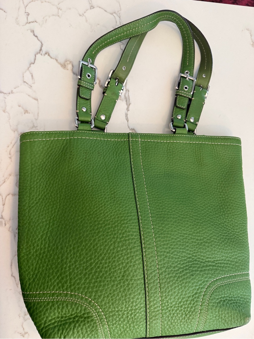 Coach Hamilton Y2K Vintage Green leather tote - Picture 5 of 9